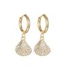 Stainless Steel Diamond-Studded Crab and Starfish Earrings for Women - Light Luxury Fashion.