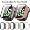 PC+Tempered Glass Case for Honor Watch 5 Smart Watch Strap Protective Cover Bumper Honor Watch5 Screen Protector Accessories
