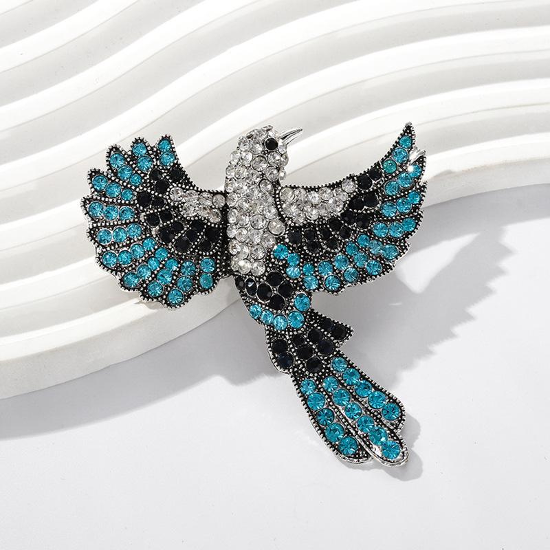 

Ретро Птах, Колібрі, Стиль Великої Тварини Перебільшені Жіночі Аксесуари Брошка 3*5CM