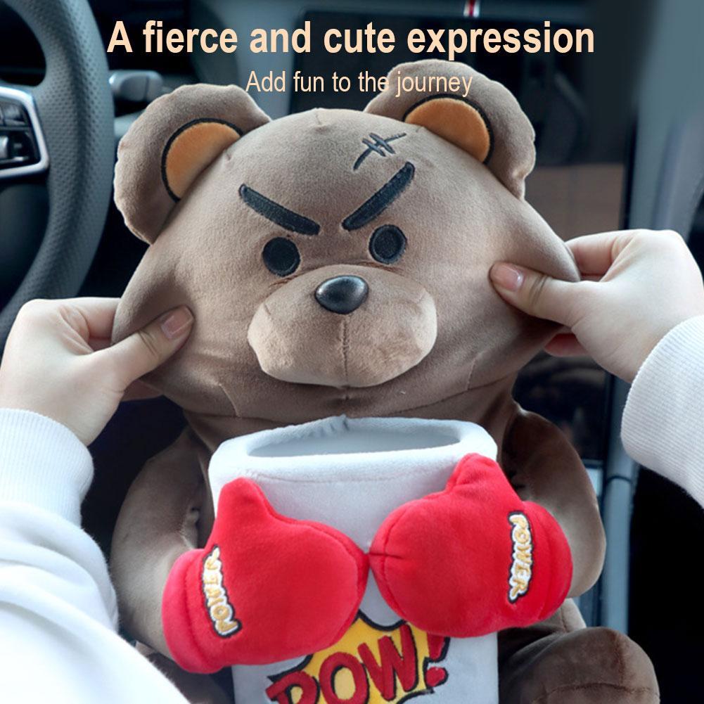 Car Creative Tissue Boxes Corgi Cloth Doll 2-in-1 Tissue Box Auto Decoration Storage Automobile Trash Can Car Tissue Holder 2025