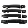 Exterior Door Handle Cover Trim Carbon Fiber Style Decor Molding Set Replacement for Subaru Legacy
