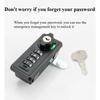 Automatic Reset Four-wheel Mechanical Drawer Combination Lock, Shoe Cabinet Door Lock, Storage Locker Lock