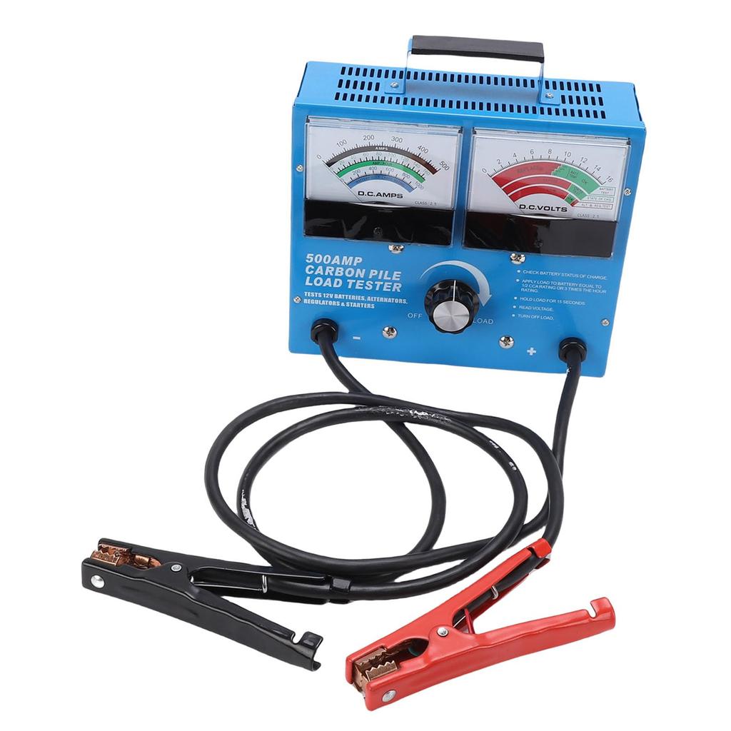 EBTOOLS 500A Load Tester Automotive Alternator Tester 12V Digital Analyzer with Double Meter for and Karts with Audible Alerts Cars, Trucks,