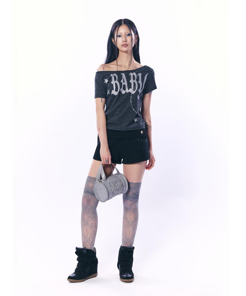 Setup-Exe Stud Mini Tote Bag / Gray