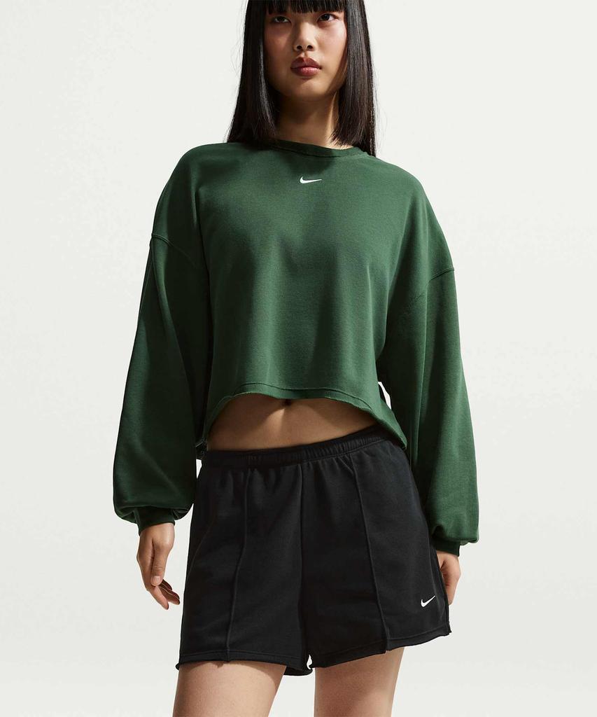 NIKE Sportswear Chill Terry Mid-Rise French Terry Shorts W - Black:Sale / Ii3981-010