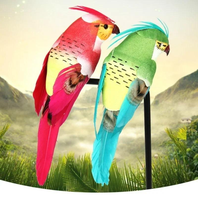 1Pcs/box Simulation Bird Feather Parrot Home Shopping Mall Venue Decoration Prop Pendant Decoration Garden Decoration Bird