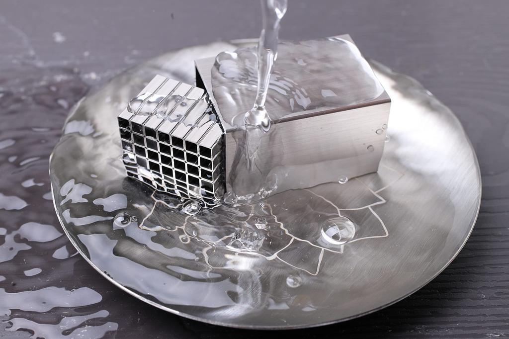 Incense holder Stainless no ash easy to (Shintsuto) steel, required, safe, clean.