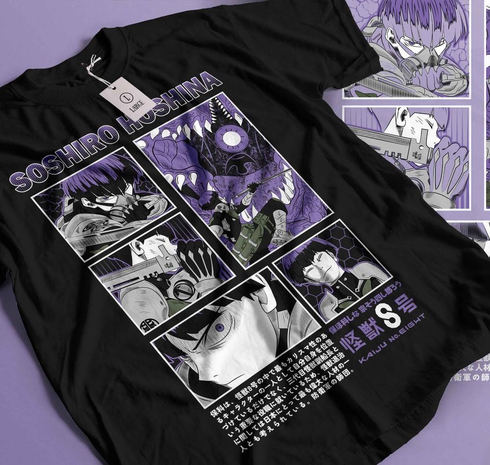 

Soshiro Hoshina T-shirt Kaiju N 8 Mina Ashiro Anime Kafka Hibino Gift shirt 324 4XL
