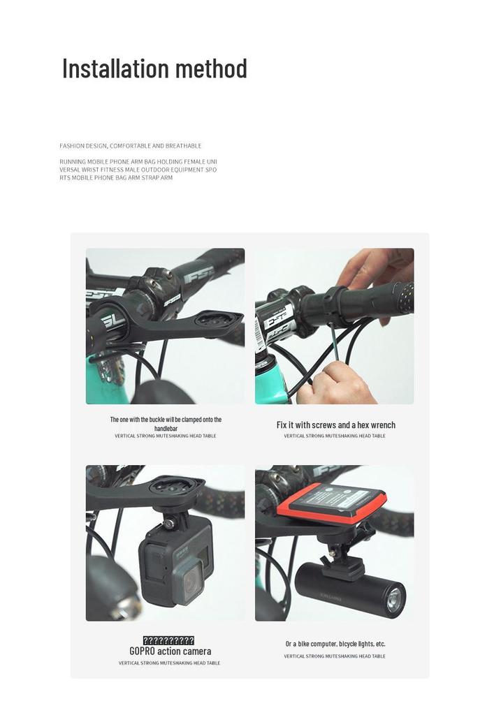 Wahoo Garmin Bike GPS Mount & GoPro Accessories