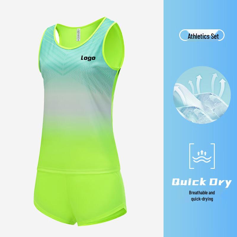 Unisex Quick-Dry Athletics Training Set (Vest & Shorts)