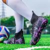 34-46 Unisex Football Boots Rubber Soft Sole Short Nail Artificial Turf Youth Children Football Shoes Boys Soccer Shoes