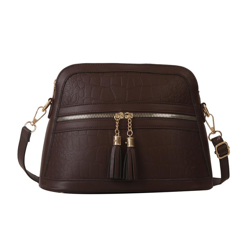 Stylish Glossy Crocodile Pattern Handbag For Women With Trendy Shoulder And Crossbody Options