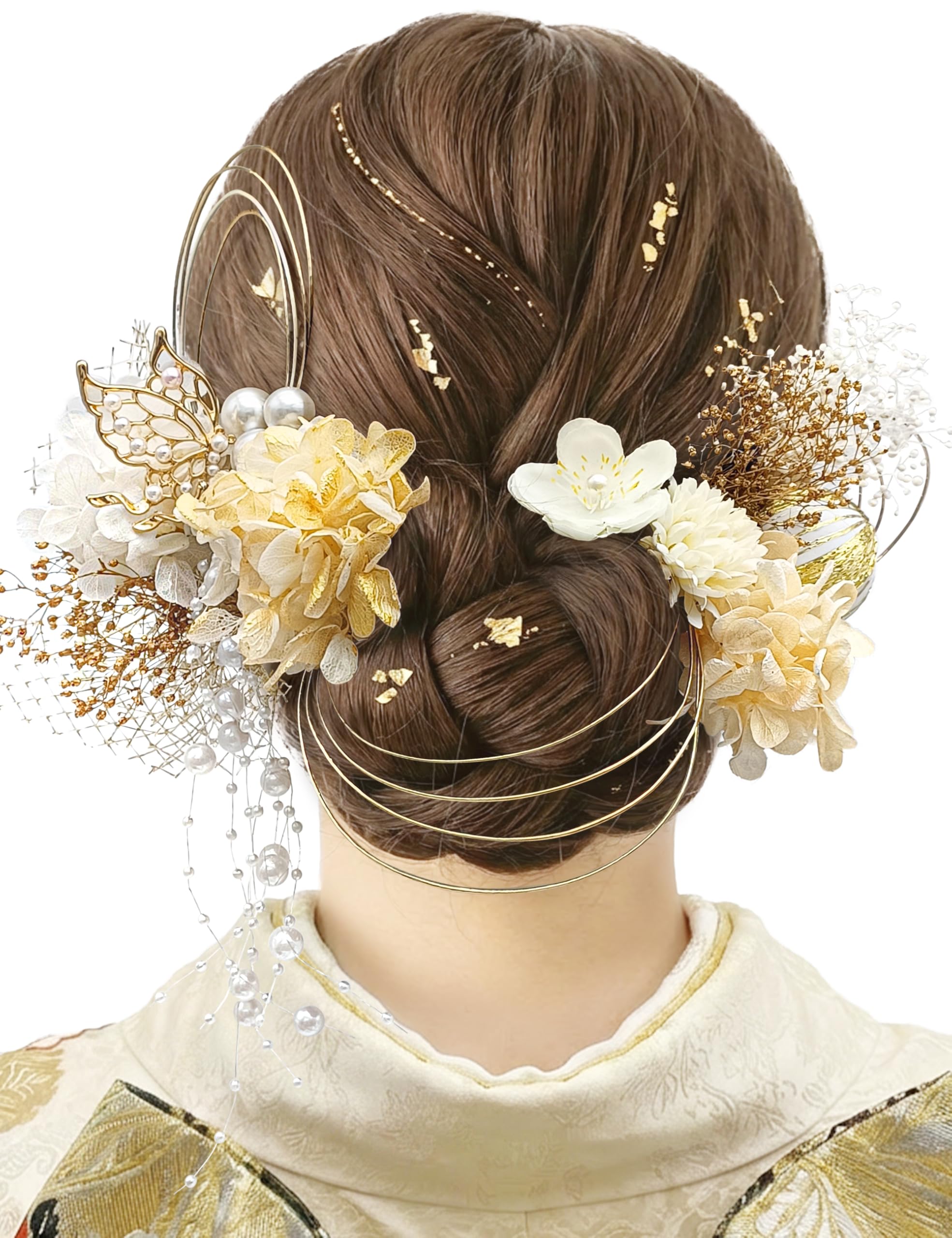 

[Baramoly] Hair Ornament for Coming-of-Age Ceremony, Furisode, Graduation Ceremony, Traditional Japanese Clothing, Kimono, Hakama, Wedding, Yukata,
