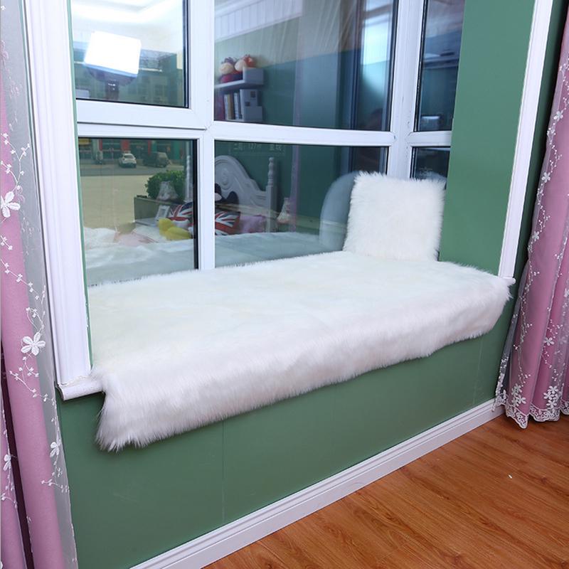Faux Sheepskin Wool Carpet Soft Fluffy Plush Fur Rug Bedroom Balcony Mat