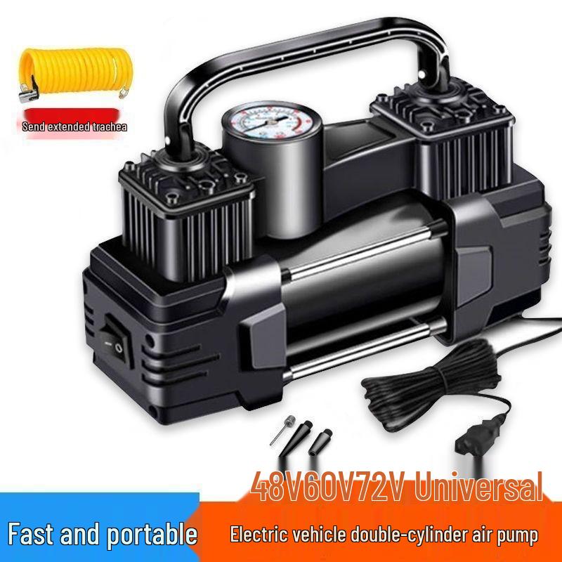 Universal Electric Air Pump for Cars, Motorcycles, and Tricycles