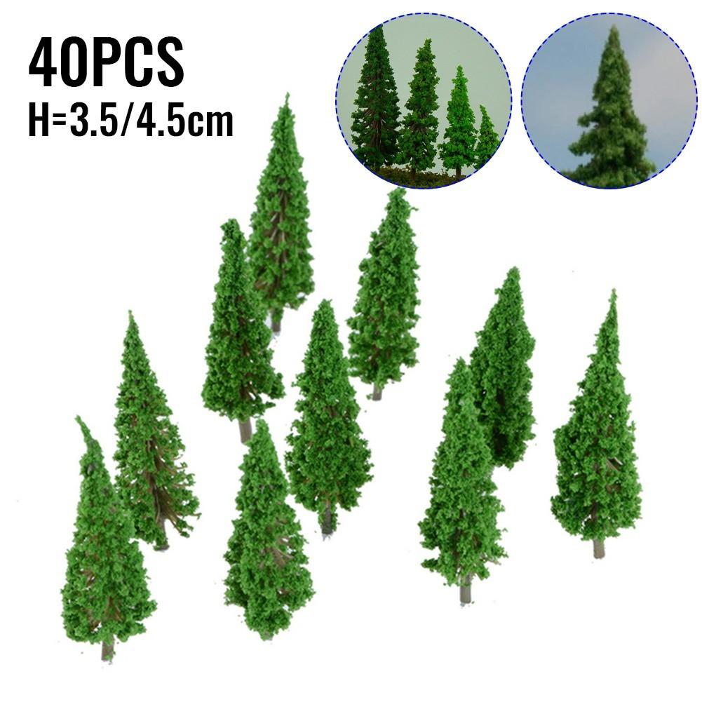 Miniature Wargame Park Landscape Decoration Model Trees for Train Railroad