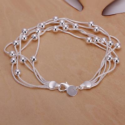 Sell Fashion Fine Product Copper Color Jewelry Chain Beads Bracelets For Cute Lady Women Gifts Free Shipping H234