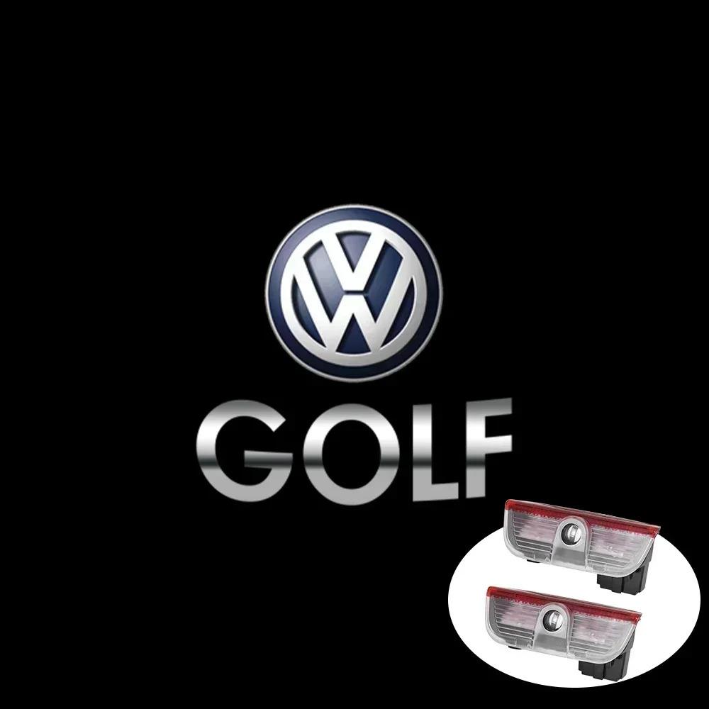 LED Light Car Door Projector HD Welcome Light For VW Volkswagen Golf Sagitar Tiguan Touareg Scirocco Passat Variant B8 Touran