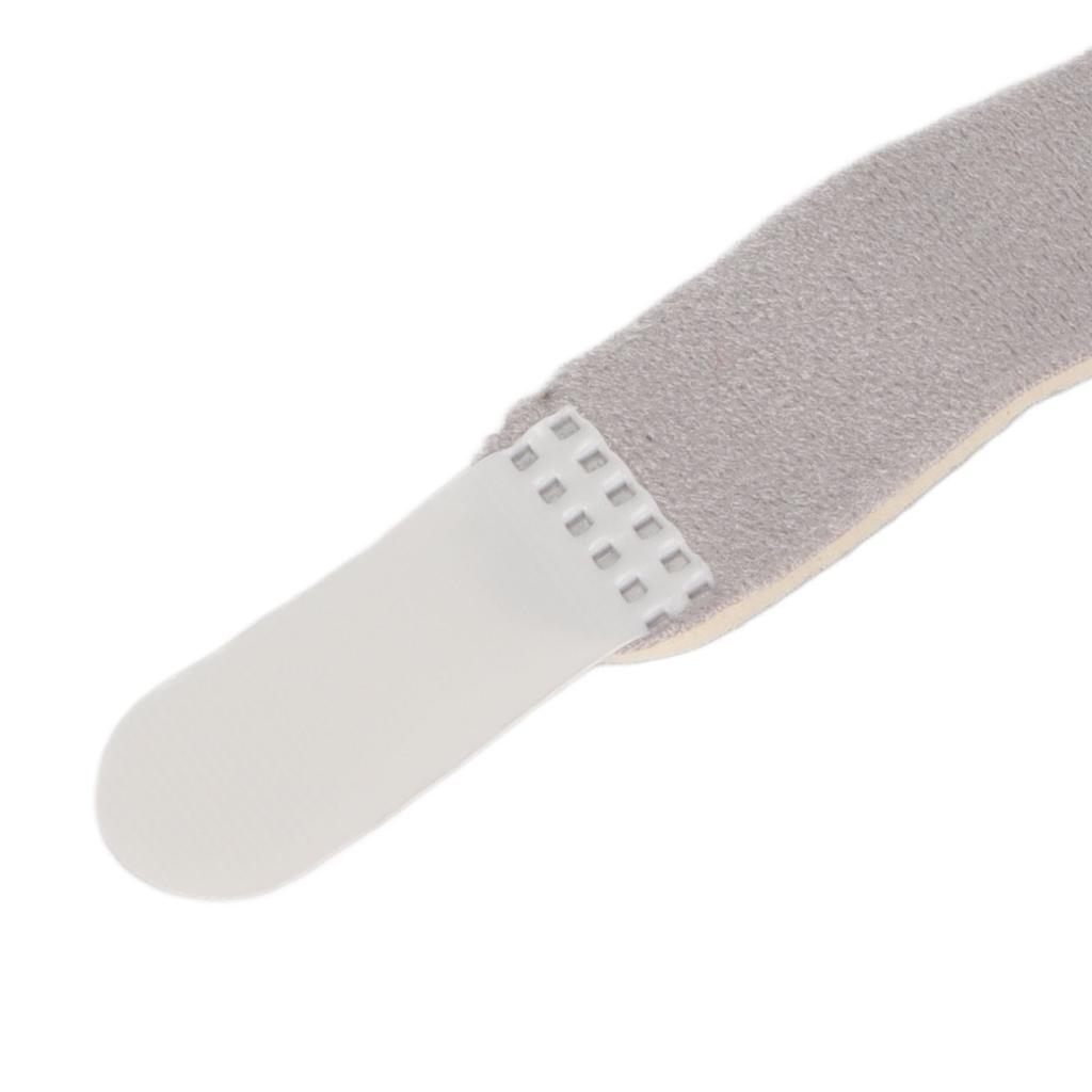 Toe Brace Portable Breathable Adjustable Hook and Loop Fixation Toe Brace Gray