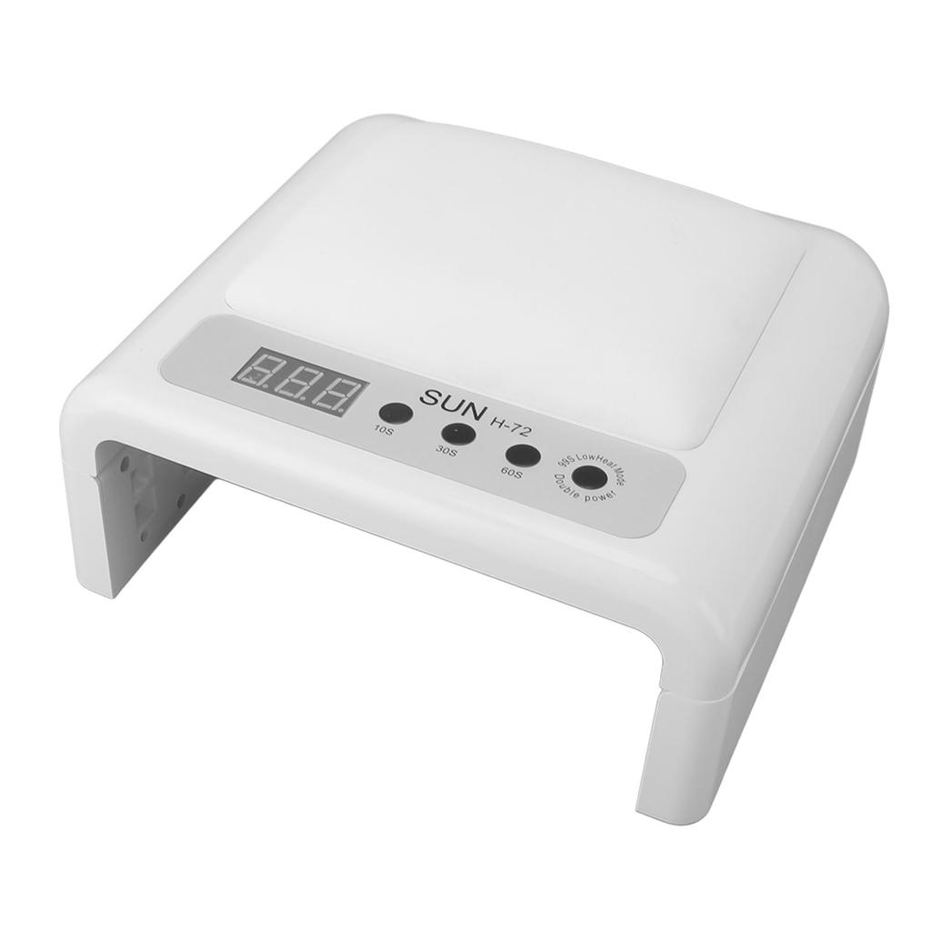 Hand Pillow Nail Lamp Gel Polish UV Curing LED Dryer Light PU Leather Foldable Portable Home Salon