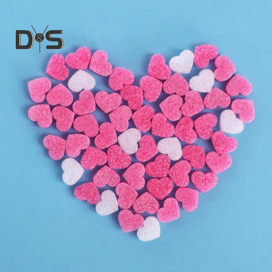 Lot de 100 perles en mousse portables, très extensibles, en forme de cœur, pour remplir une boîte à fleurs de la Saint-Valentin