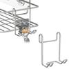 Shower Basket Rack Shelf Hook, Hanger for Wall-Mounted Shower Caddy Accessories, Suitable for Storing Loofahs, Razors, Body Brushes Utility Hooks
