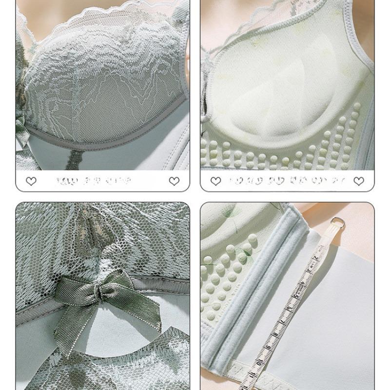 Collect Vice Breasts BH mit Raffung, Anti-Durchhängen, dünner Abschnitt, ohne Stahlring, verstellbarer BH