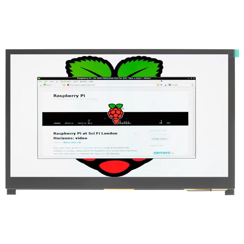 Raspberry Pi LCD 10,1 Zoll 1024x600 IPS TFT Display 10,1 Zoll Kapazitiver Touchscreen LCD (H.) mit Lautsprechern und Ständern