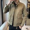 Men's Baseball Collar Flight Jacket Men's Korean Version Youth Versatile Spring New Solid Color Men's Casual Jacket