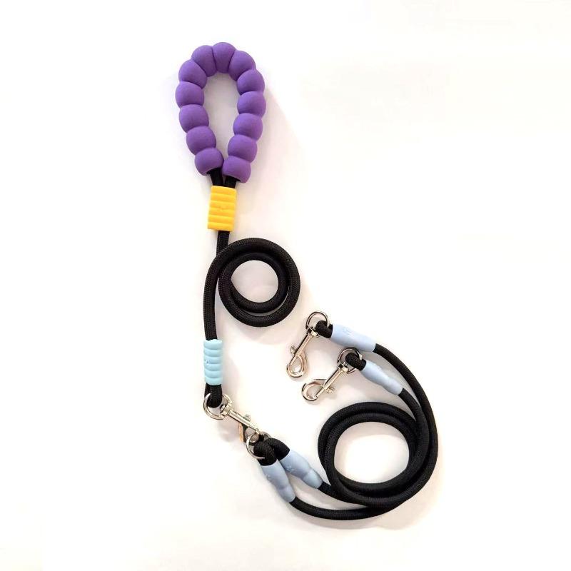 One To Two Pet Traction Rope Dopamine Cloud Foam Outdoor Double Headed Dog Walking Rope P Rope Explosion Proof Punch