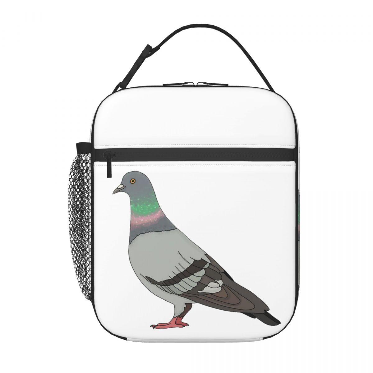 Pigeon Walk 2020 Różowa Izolowana Torba na Lunch dla Dzieci Szkolny Cooler Termiczne Pudełko na Jedzenie Torba Tote Przenośne Pojemniki na Lunch One Size gray