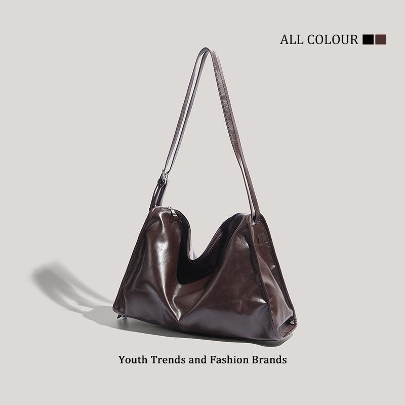 Premium Tote Bag, Simple Retro Pleated Bag, New Summer Fashion Versatile Shoulder Bag