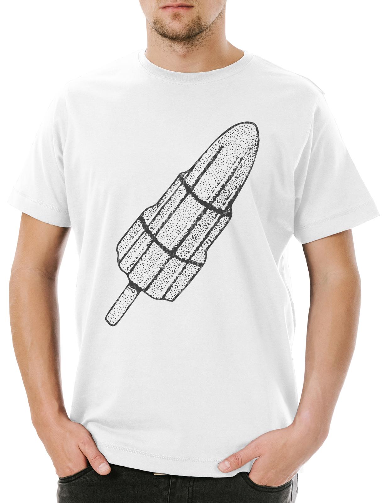 

Rocket Ice I Men s T-Shirt Mens Womens Tees Top Rocket Rocket Ice Cream Ice fusée razzo M