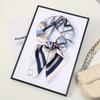 71 Flower polka dot simulation silk scarf neck small square scarf Korean atmosphere sunscreen scarf advanced sense