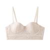 Sexy lace underwear women's summer breathable rabbit ears cup big chest small bar soft steel ring gather bra