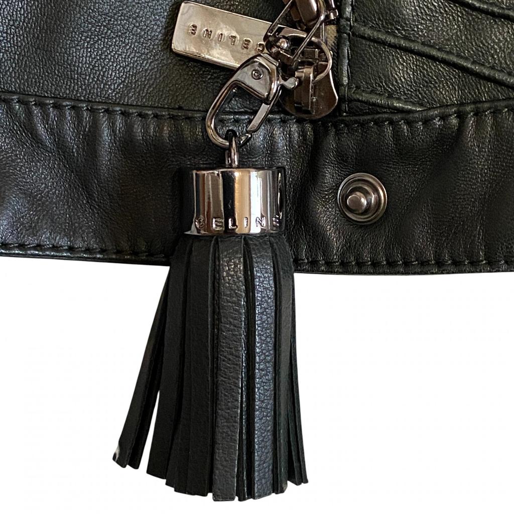 Używana kurtka CELINERiders czarna skóra Damska