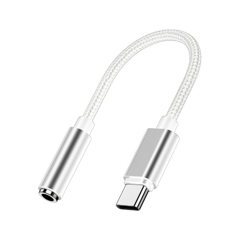 Type C to 3.5mm Auditory Cable, Digital Decoding Braided Cord for Music, Calls, and Control Wide Compatibility