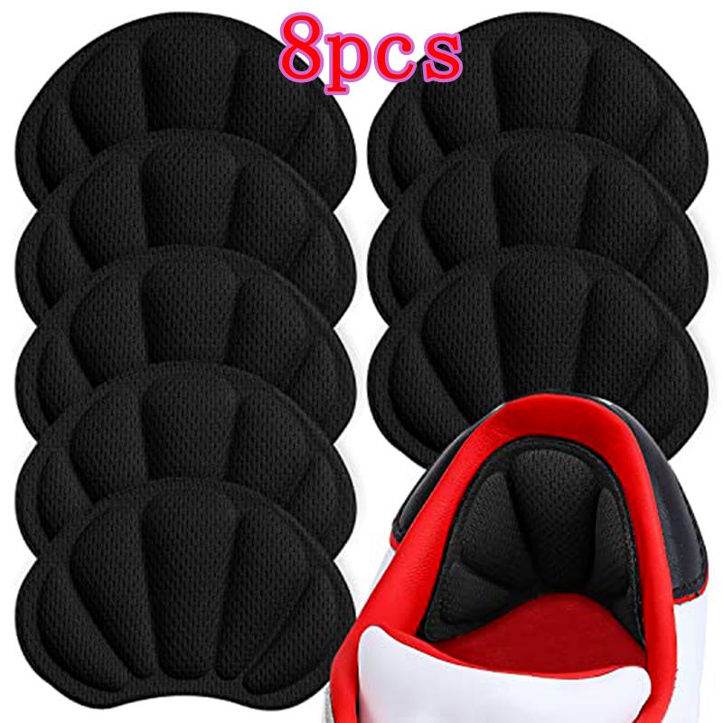 Klebe Fersenpolster Geeignet für zu große Schuhe, Übergröße Stiefel, Fersen-Grip-Einlagen Zur Verbesserung des Schuhsitzes, 4 Stück Beige+4 Stück Beige