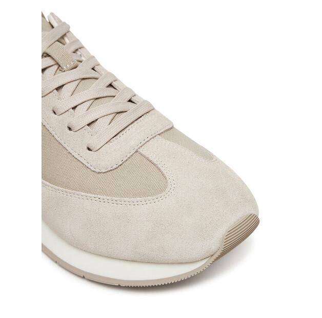 Мужские кроссовки Calvin Klein Low prof runn laceup cv mix hm0hm01723 бежевые