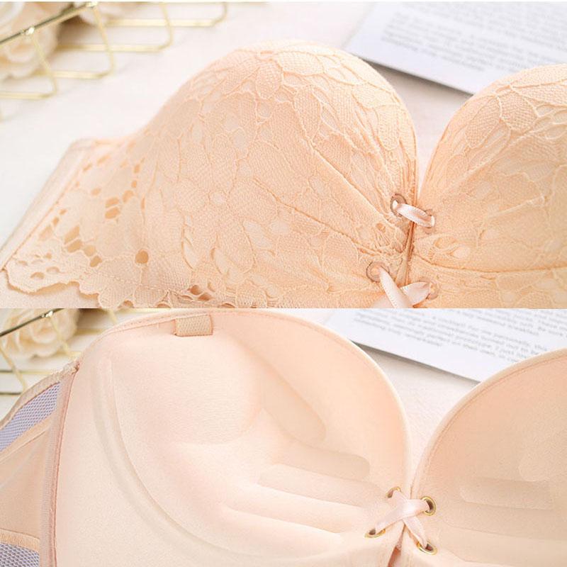 უსახელო ბიუსტჰალტერი ქალებისთვის მაქმანებიანი უკარკასო დიდი ზომის ბრალეტი უნაკერო თეთრეული ფოლადის რგოლის გარეშე უხილავი ბიუსტჰალტერი ტოპი არასრიალებადი ბიუსტჰალტერები ტოპები