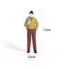 Stehende menschliche Figur Realistische Mini-Figuren mit gemalten Details Winzig