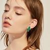 1 Pair Stud Earrings Maple Leaf Flower Women Earrings Smooth Surface Lightweight Ear Studs Jewelry Accessories