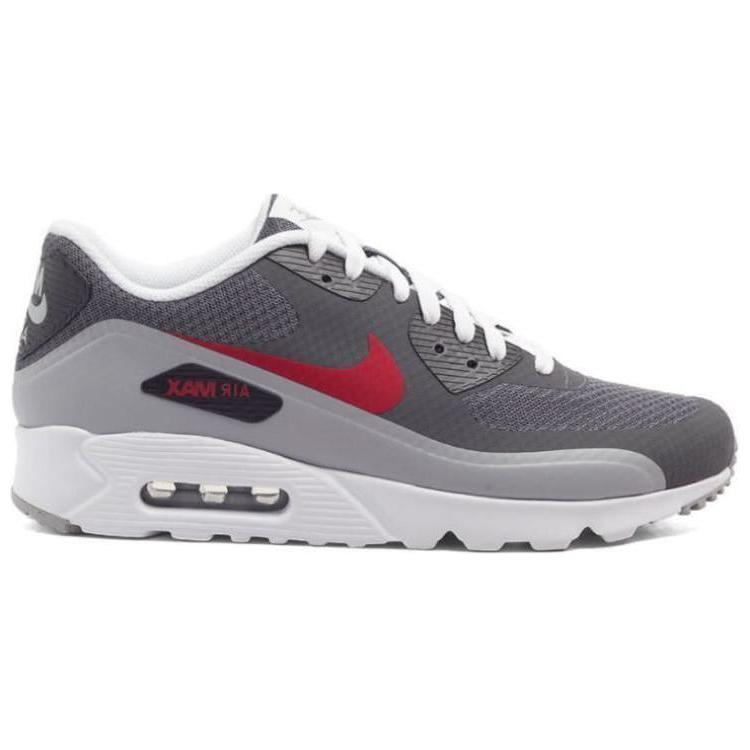 Nike Air Max 90 Ultra Tmavě šedá Gym Red Pánské tenisky Vlčí šedá 819474-006