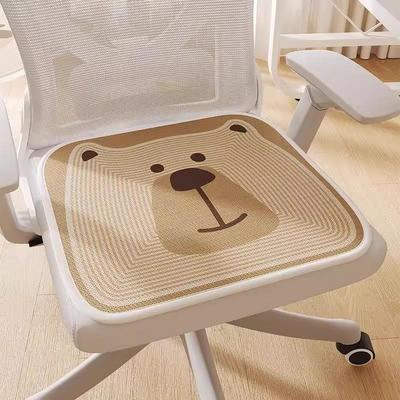 Breathable Ice Silk Chair Pad - Cooling Cushion for Office & Stool