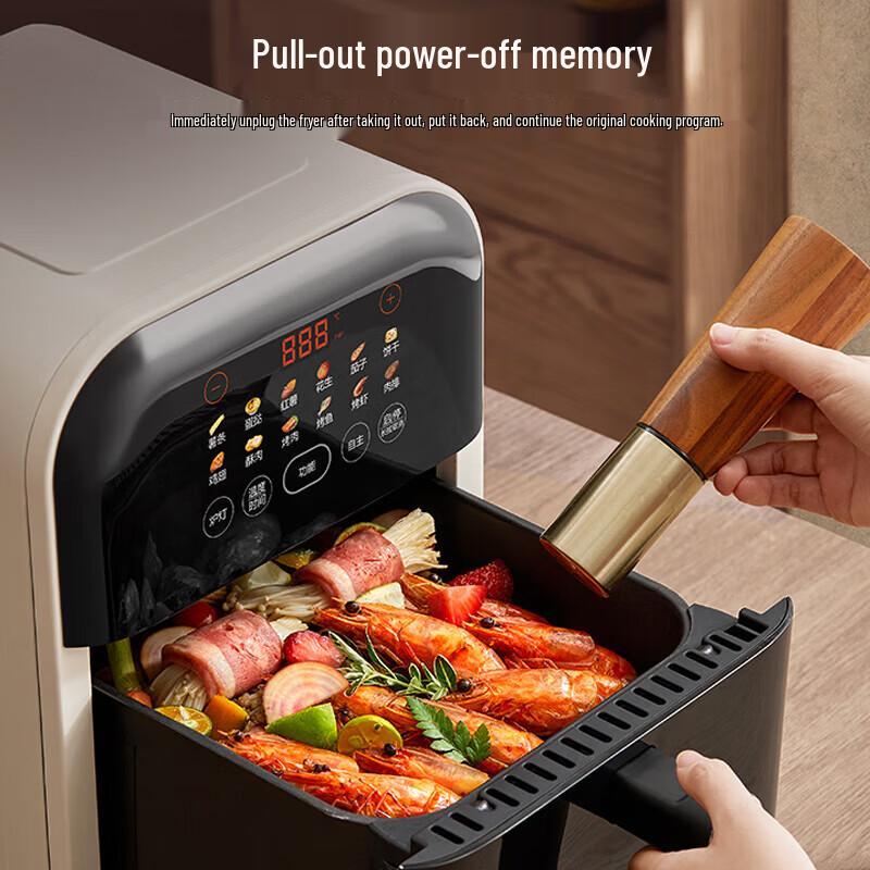 SUPOR 5L Smart Air Fryer with Steam & Visual Window