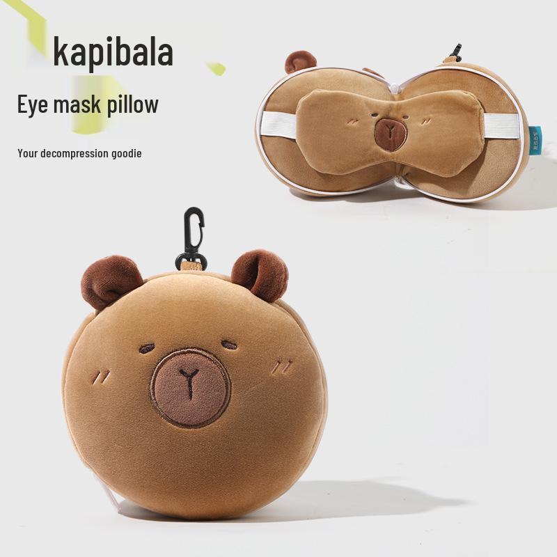 Capybara U-förmiges Nackenkissen: Multifunktionaler Halter für Auto, Büro und Reisen.