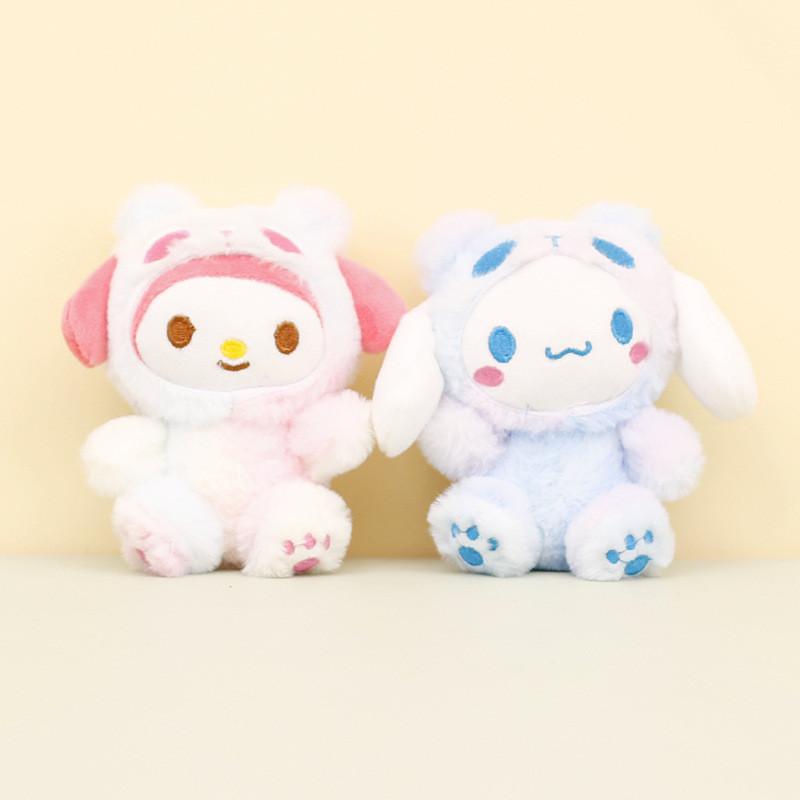 Adorable Sanrio Plush Keychain Featuring Kuromi Cinnamonroll My Melody Dolls