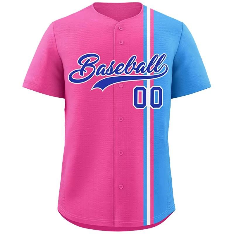Trendige Marke Amerikanisches Baseball-Trikot kurzärmeliger Cardigan Harajuku T-Shirt Straßenpersönlichkeit Farbabstimmung Trikot Herren kurzärmeliges Baseball