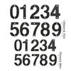 Contemporary Stainless Steel Building Numbers Modern Designings Address Number Plaste Simple Installation for Household