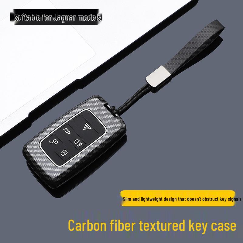Premium Carbon Fiber Key Case for Jaguar XFL/XEL/XJL/EPACE/FPACE
